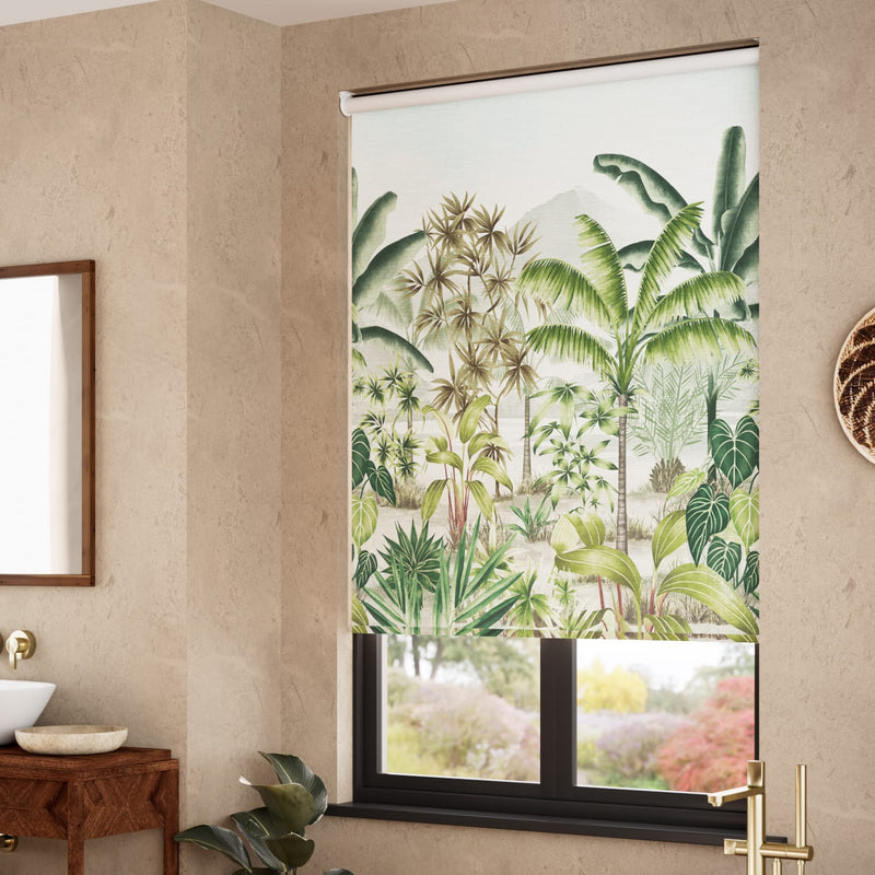 ColorizedZoom Twist2Go Mountain Palm Serenity Roller Blind 5078