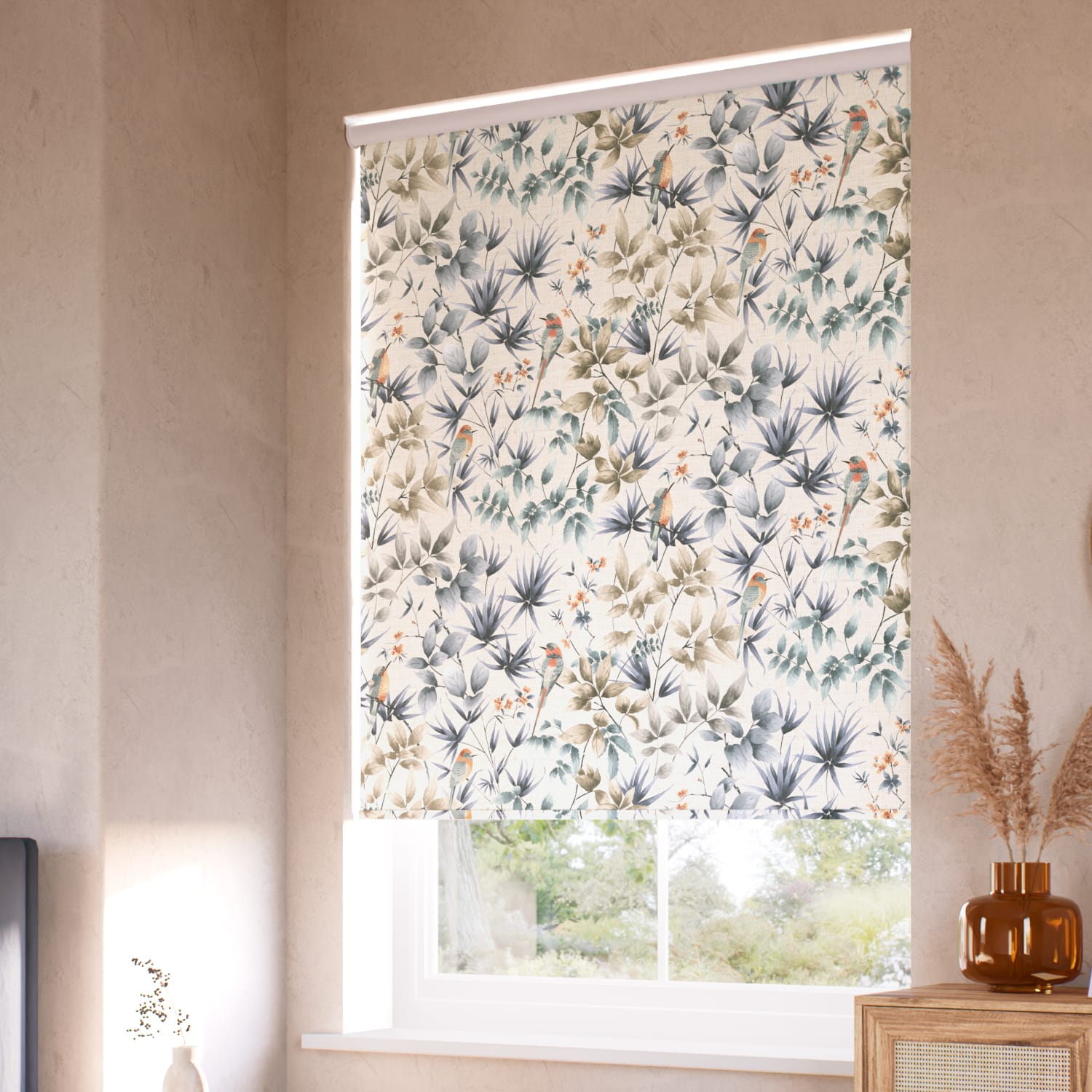 ColorizedZoom Twist2Go Paradiso Blue Stone Roller Blind 5079