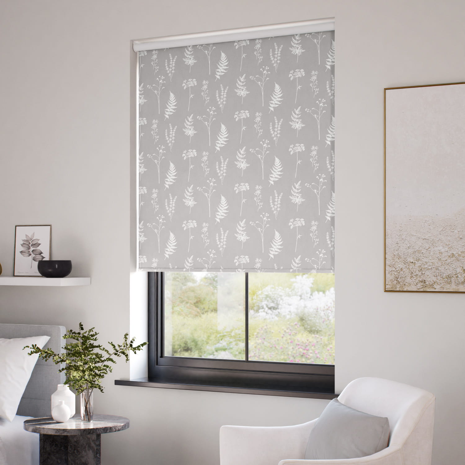 ColorizedZoom Adeline Dove Grey Roller Blind 5084