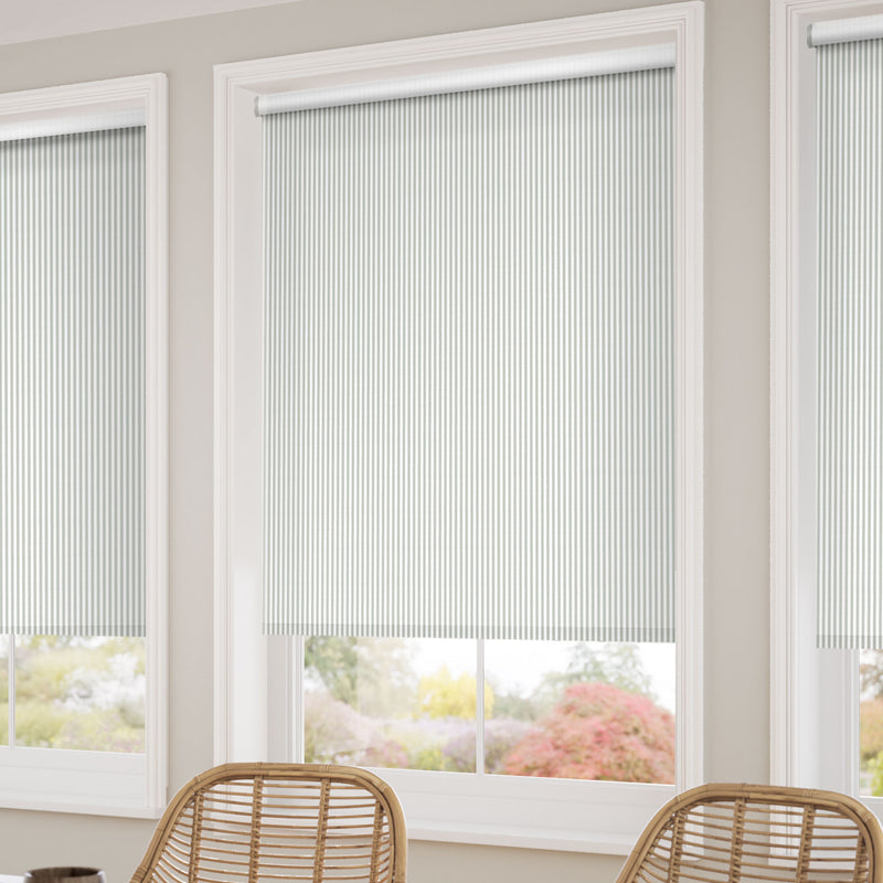 ColorizedZoom Choices Devon Stripe Dove Roller Blind 5107