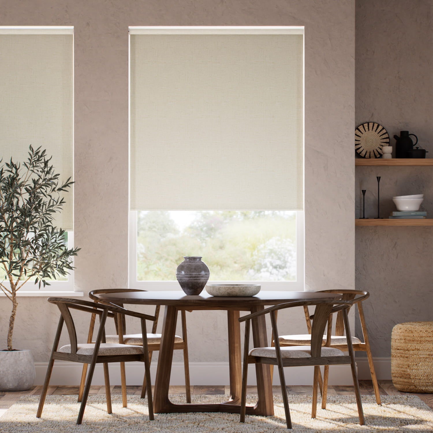 Colorized Choices Eco-Friendly Caro Neutral Roller Blind