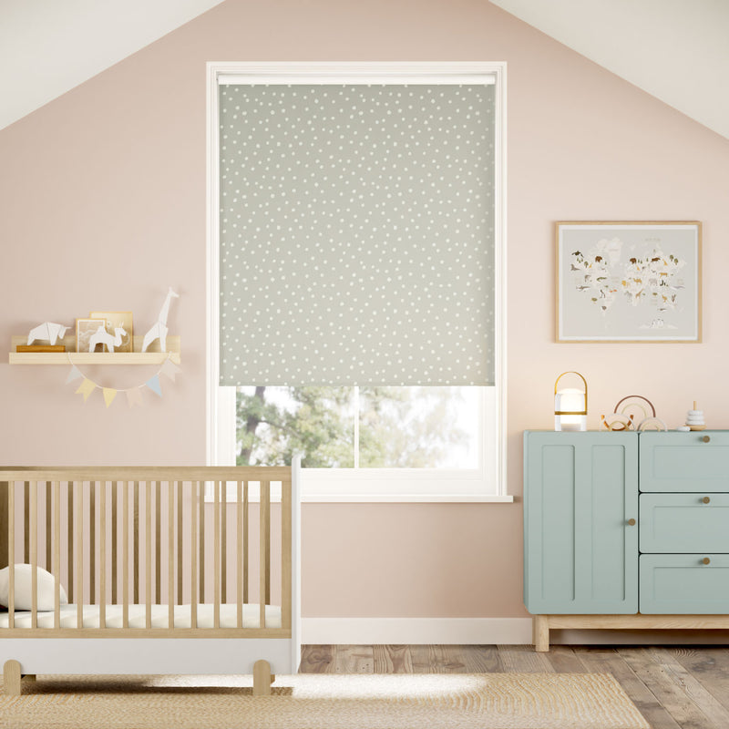 Colorized Dotty Dots Dove Roller Blind 5130