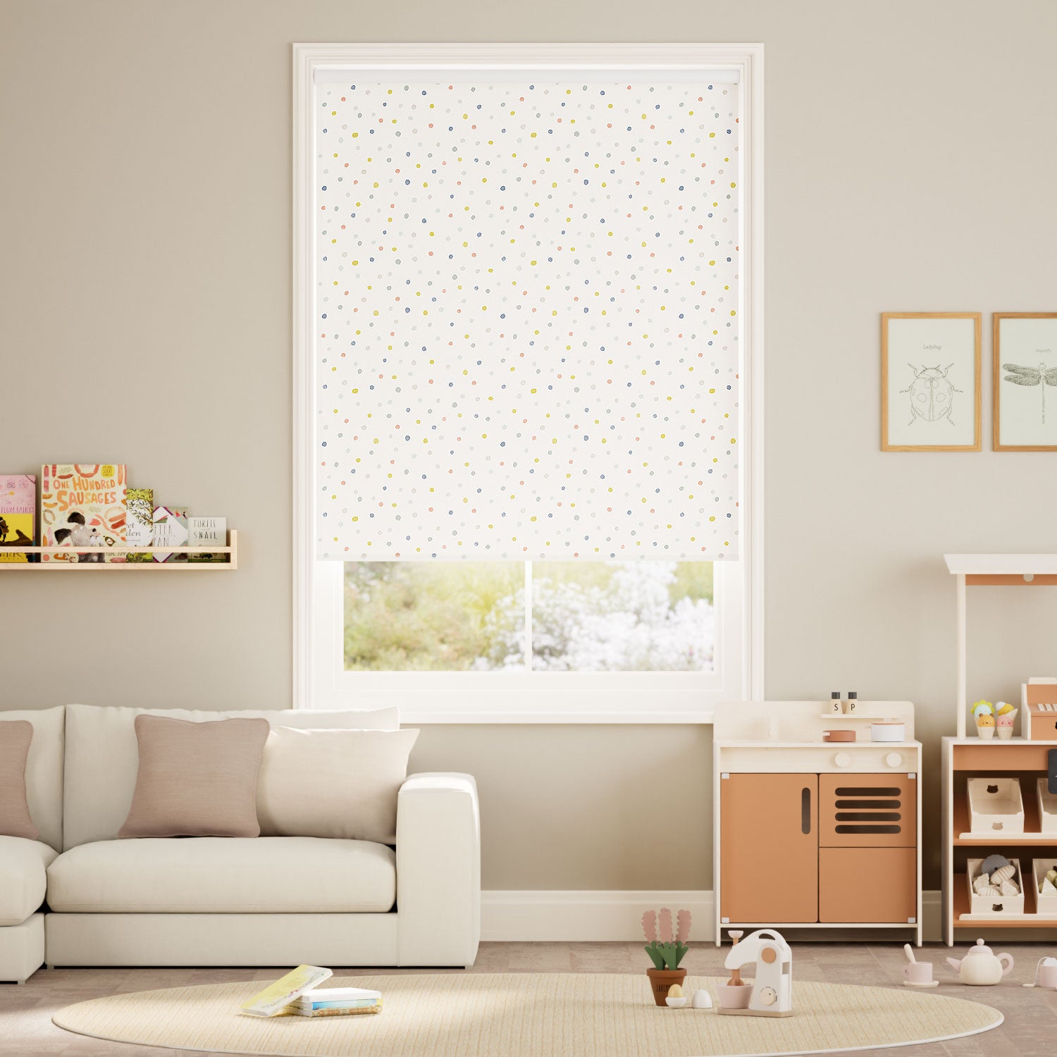 Colorized Twist2Go Dotty Dots Mineral Roller Blind 5152