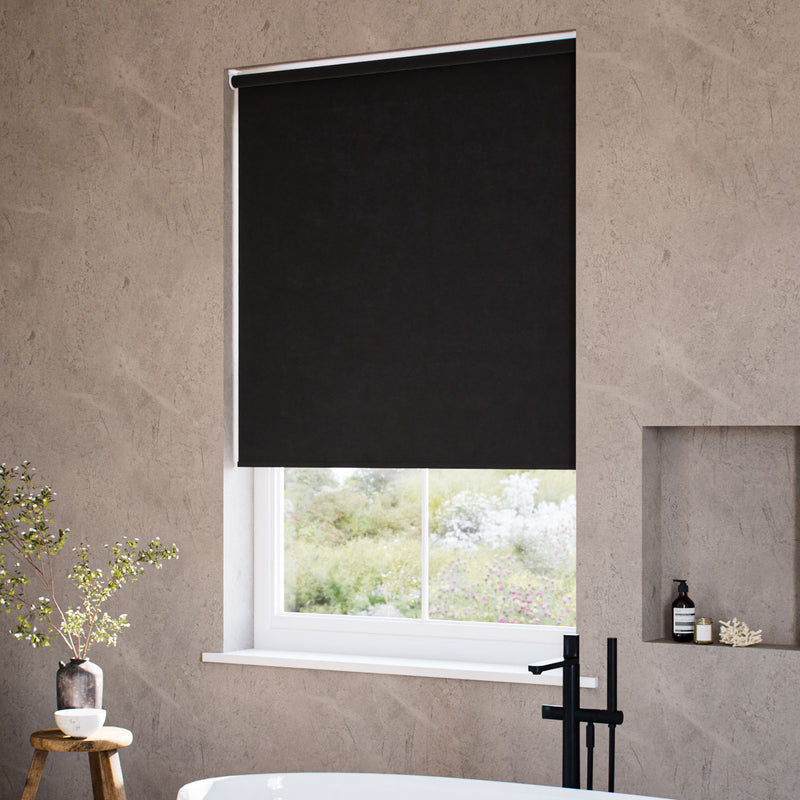 ColorizedZoom Notion Midnight Black Roller Blind