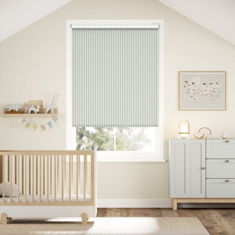 Colorized Chester Stripe Duck Egg Roller Blind 5214