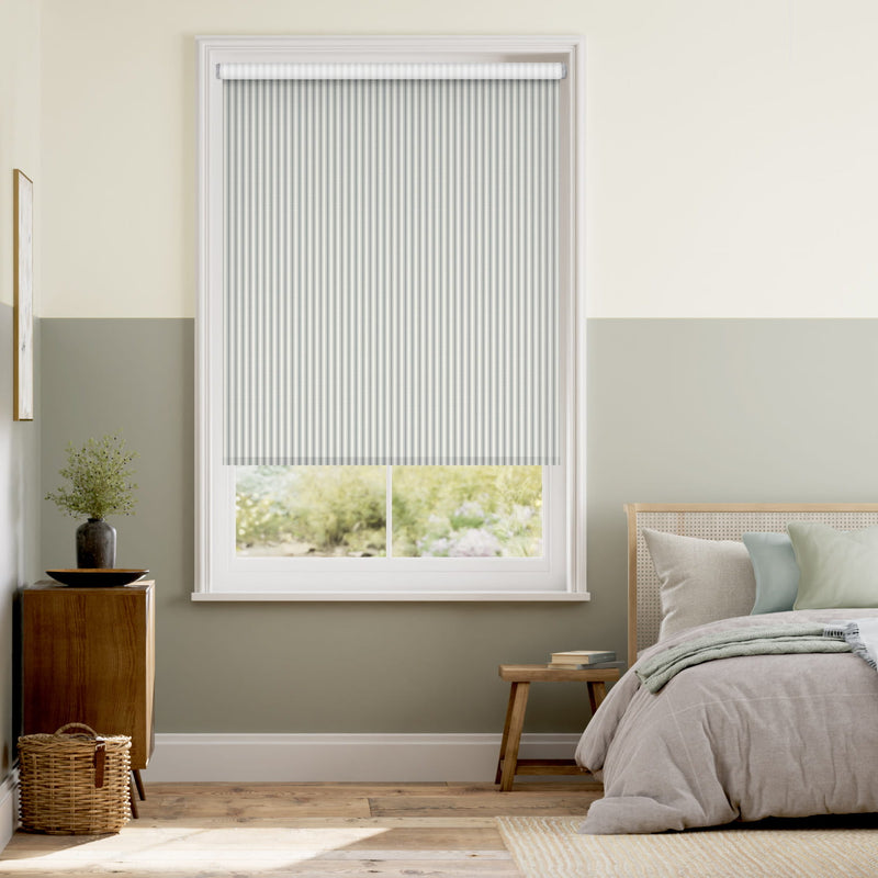 Colorized Twist2Go Chester Stripe Light Grey Roller Blind 5218