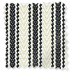 ColorizedSwatch Twist2Go Chester Stripe Slate Roller Blind sample image
