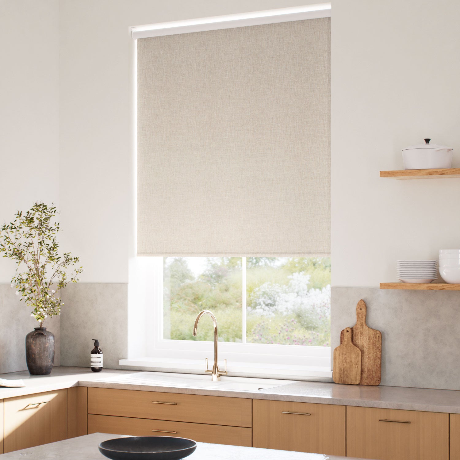 ColorizedZoom Choices Columbia Biscuit Roller Blind 5223