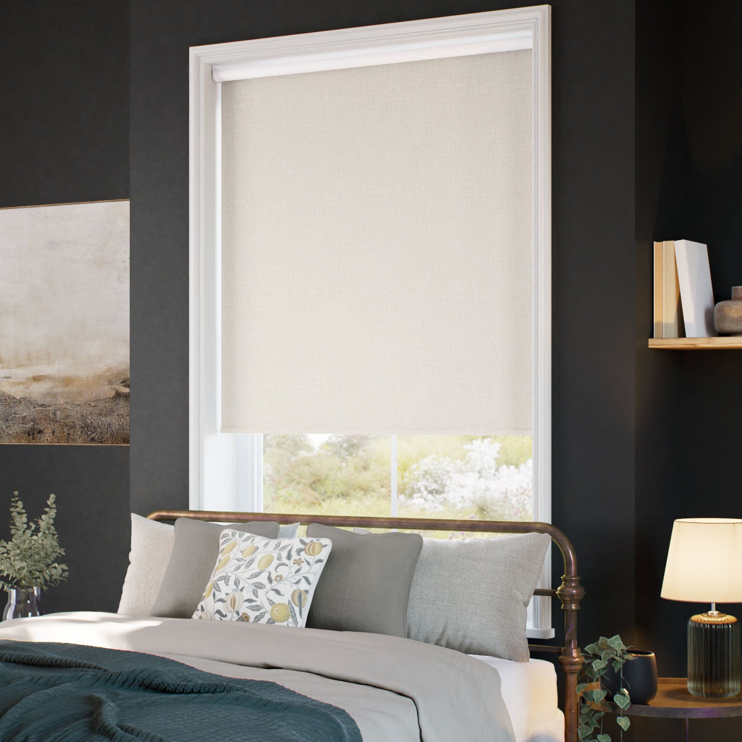 ColorizedZoom Choices Columbia Oat Roller Blind 5226