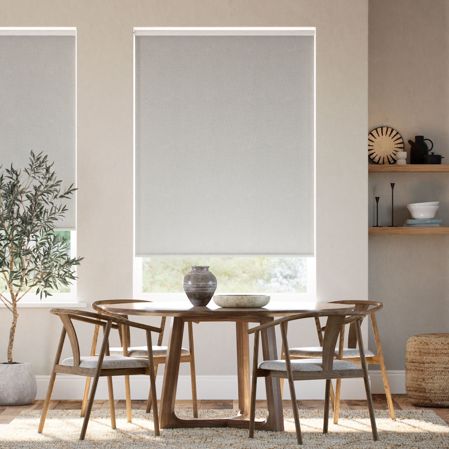 Colorized Choices Columbia Rock Salt Roller Blind