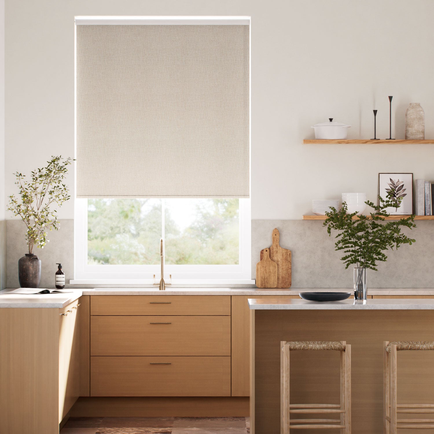 Colorized Twist2Go Choices Columbia Biscuit Roller Blind 5234