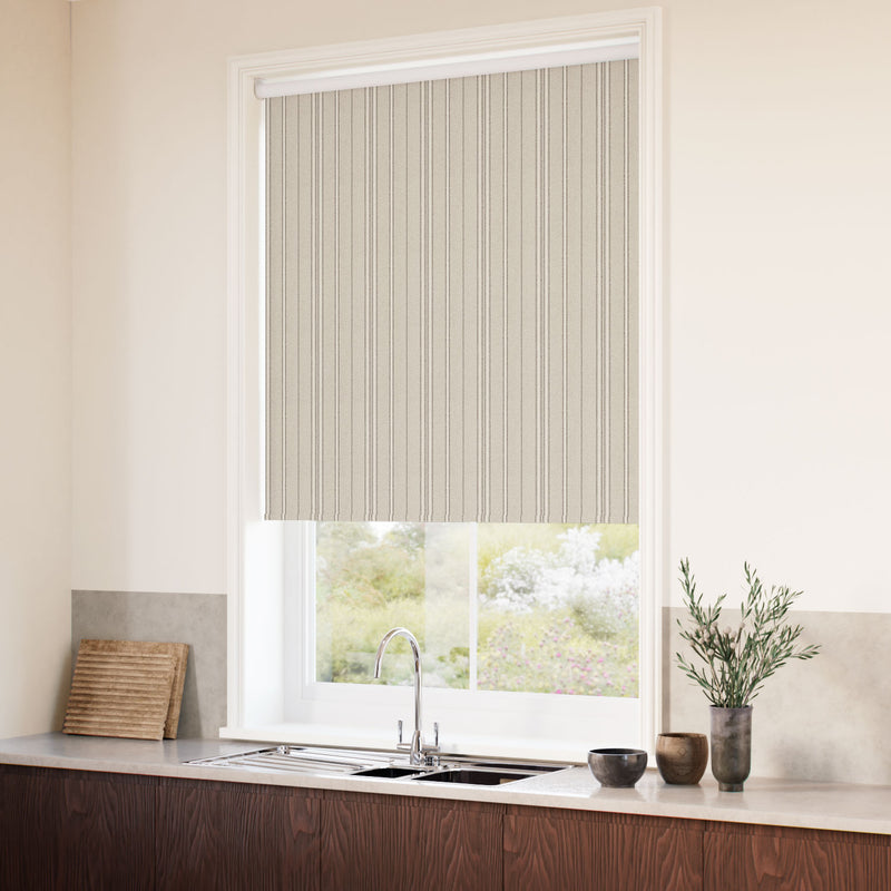 ColorizedZoom Choices Taylor Latte Stripe Roller Blind 5244
