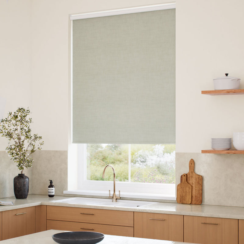 ColorizedZoom Choices Eco-Friendly Riley Oyster Grey Roller Blind 5249
