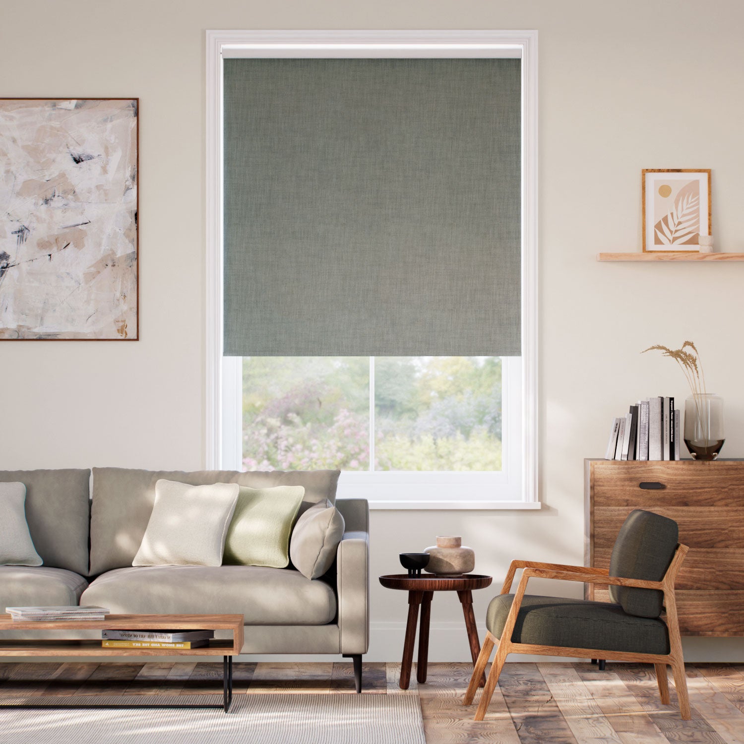 Colorized Choices Eco-Friendly Riley Dolphin Grey Roller Blind 5246