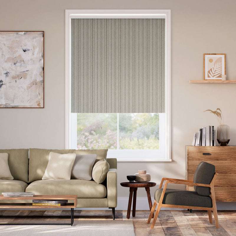 Colorized Twist2Go Choices Taylor Slate Stripe Roller Blind 5276