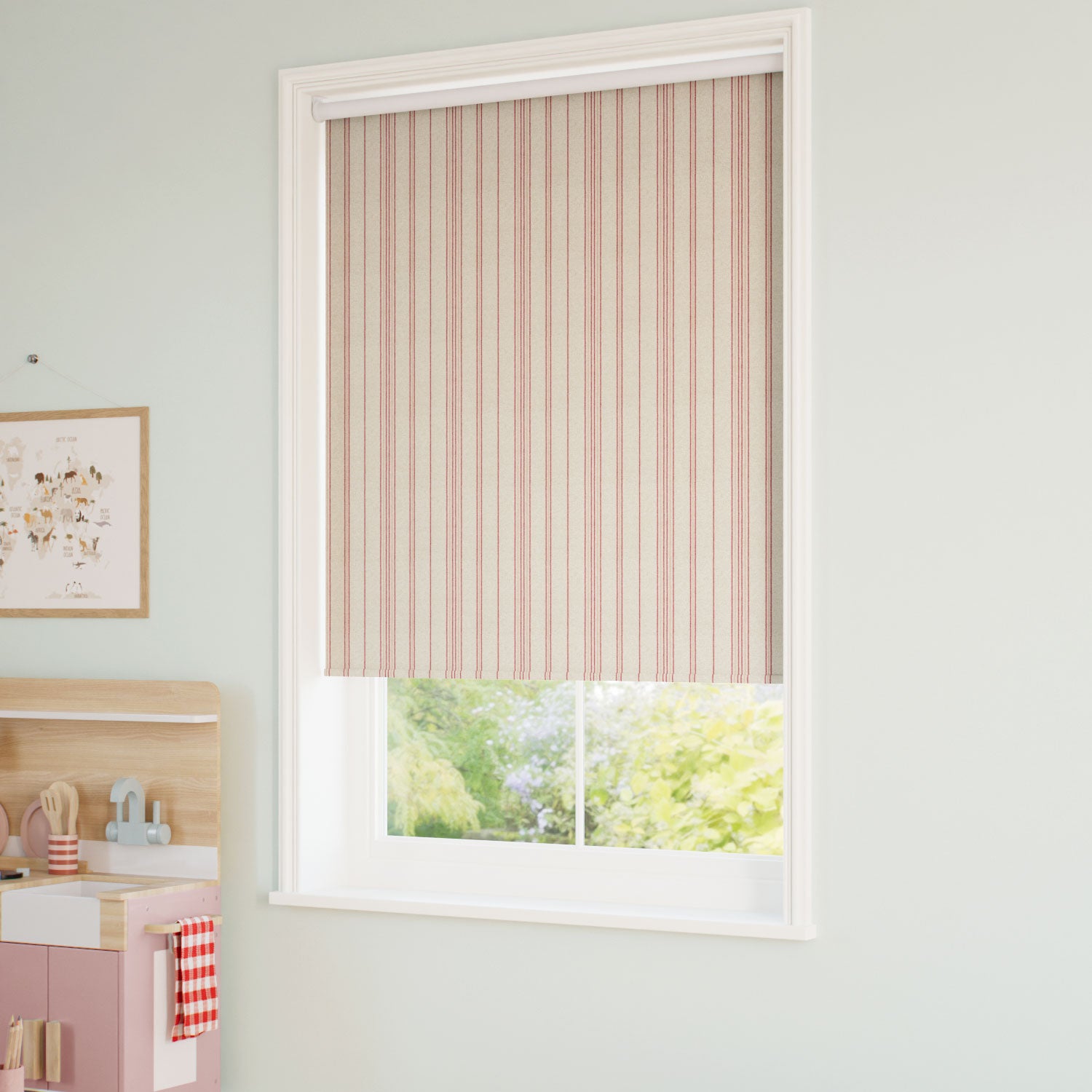 ColorizedZoom Twist2Go Choices Taylor Berry Stripe Roller Blind 5273