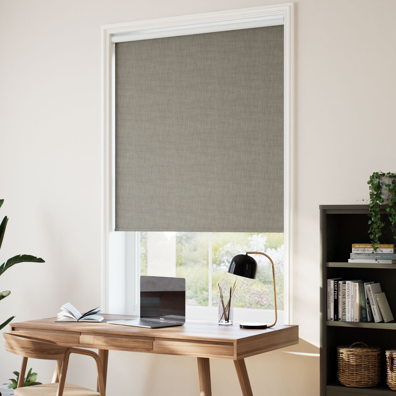 ColorizedZoom Twist2Go Choices Eco-Friendly Riley Tuscan Brown Roller Blind 5282