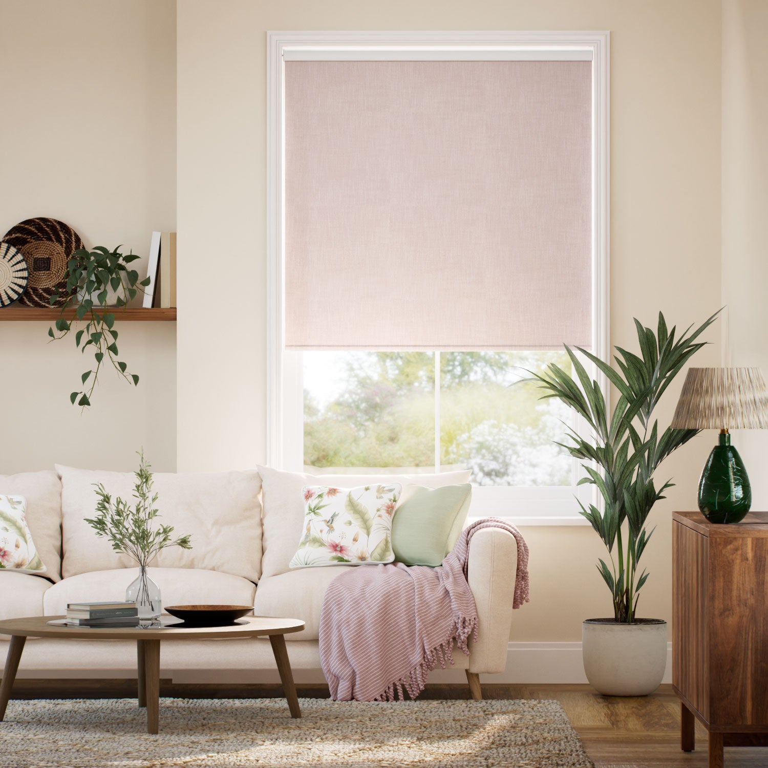 Colorized Twist2Go Choices Eco-Friendly Nyah Rosewater Roller Blind 5288