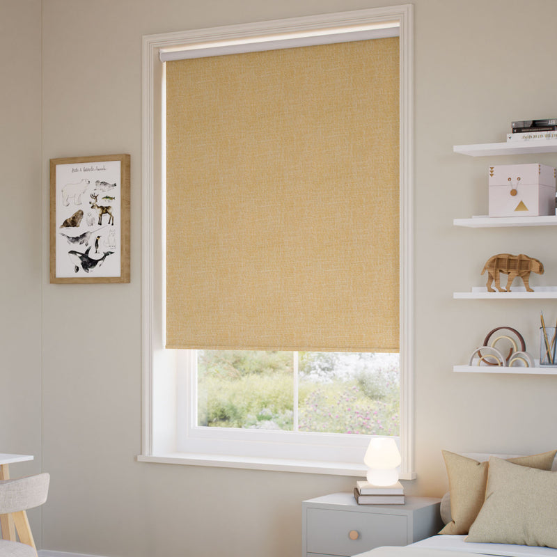 ColorizedZoom Twist2Go Choices Lydia Ochre Roller Blind 5295