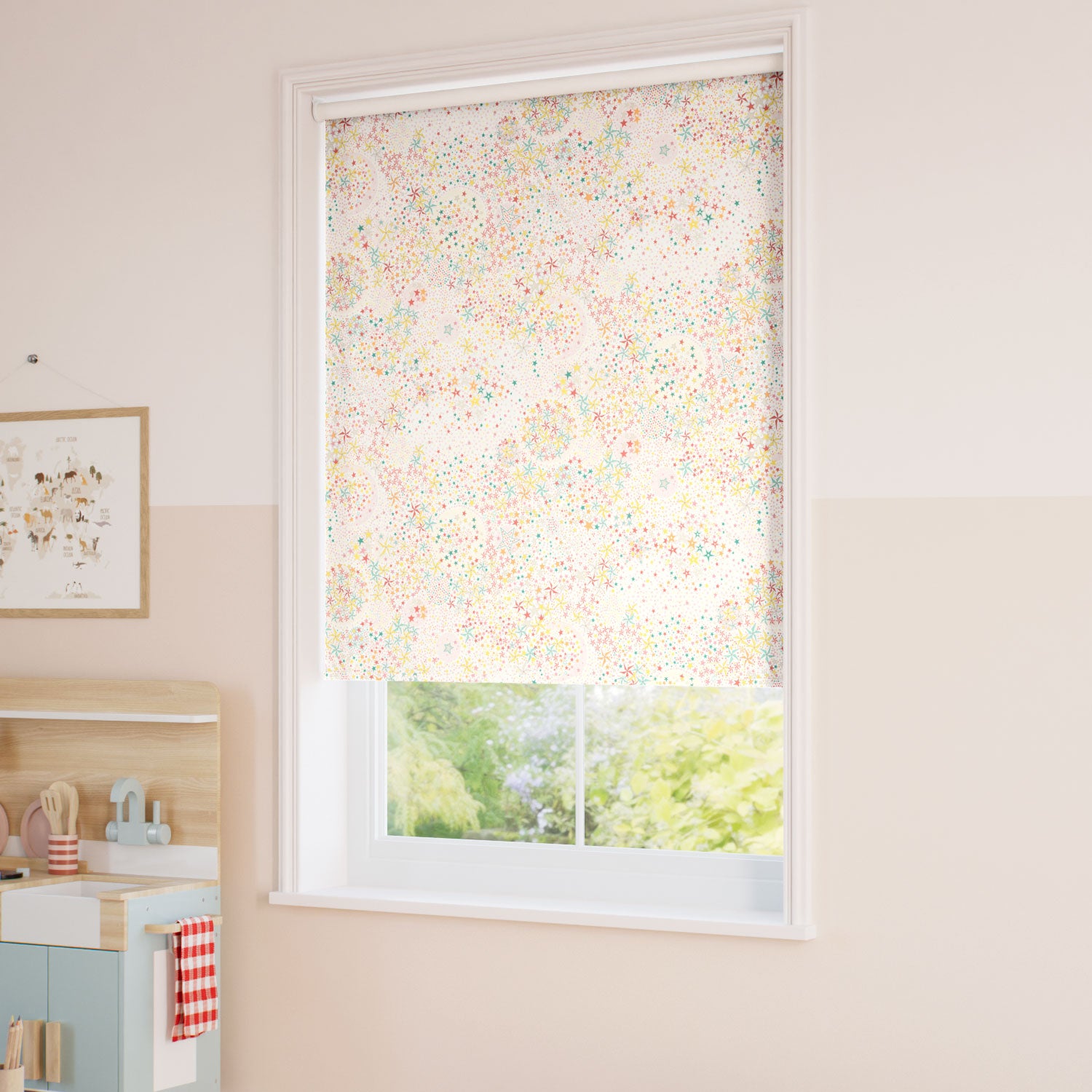 ColorizedZoom Adelajda Quartz Pink Roller Blind 5352