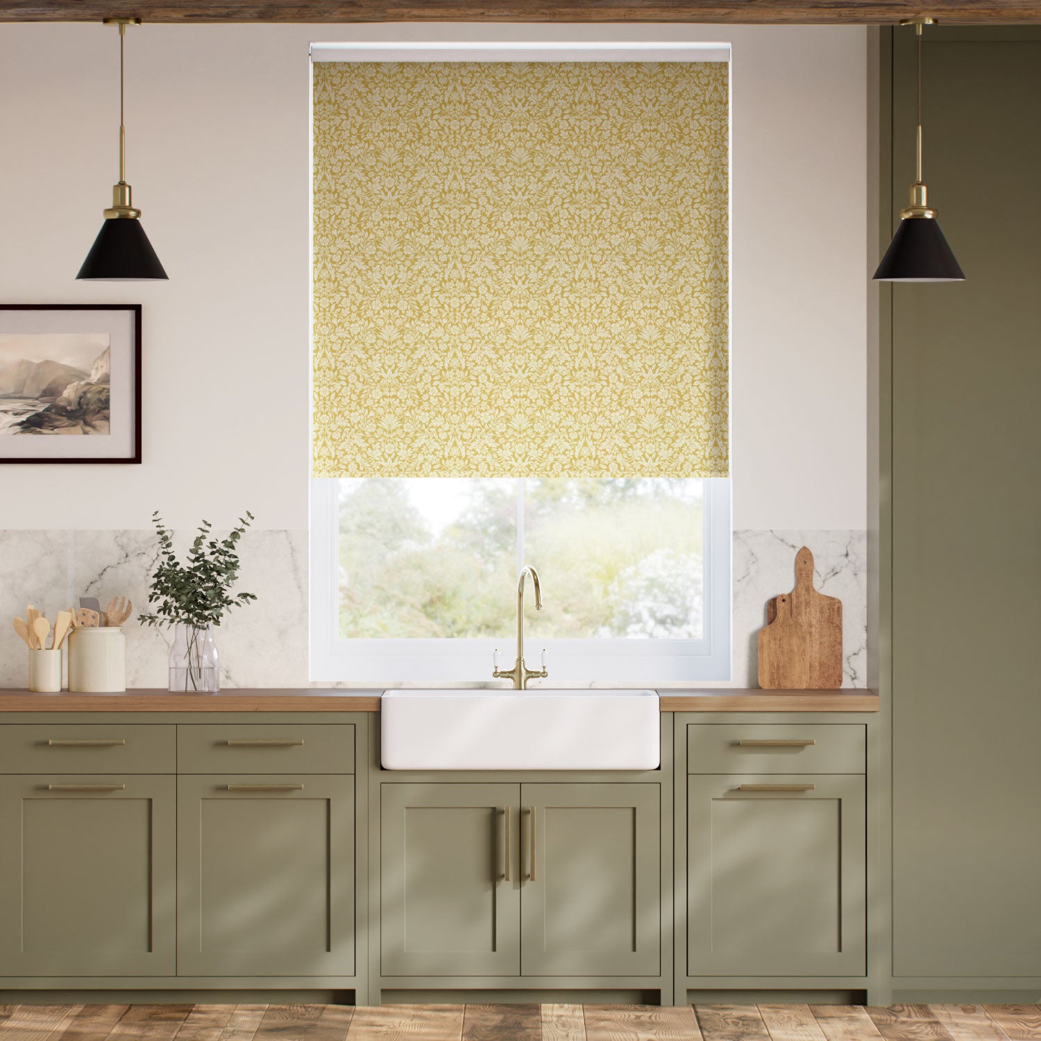 Colorized Eleni Gold Roller Blind 5357