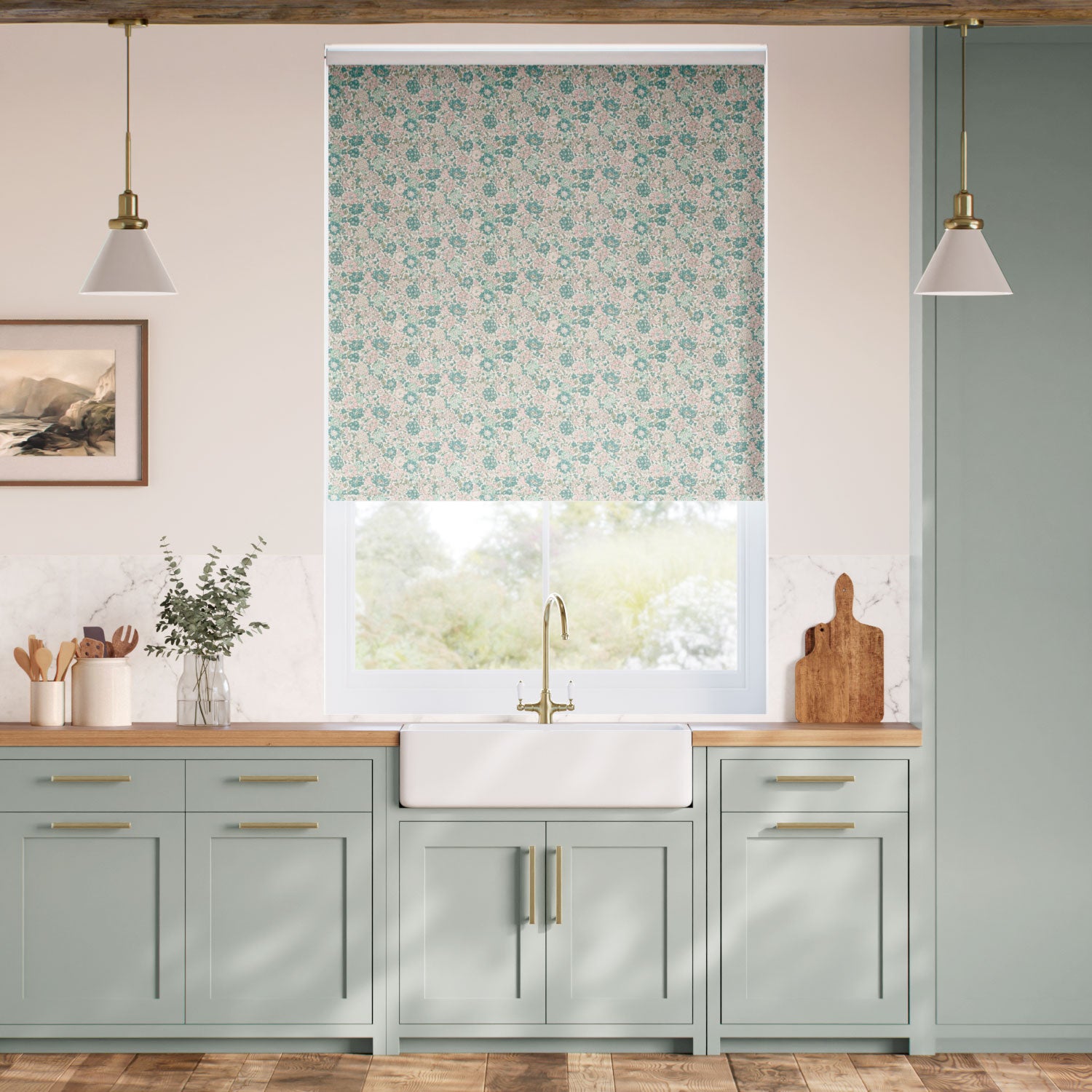 Colorized Glen Lyon Basil Roller Blind 5368