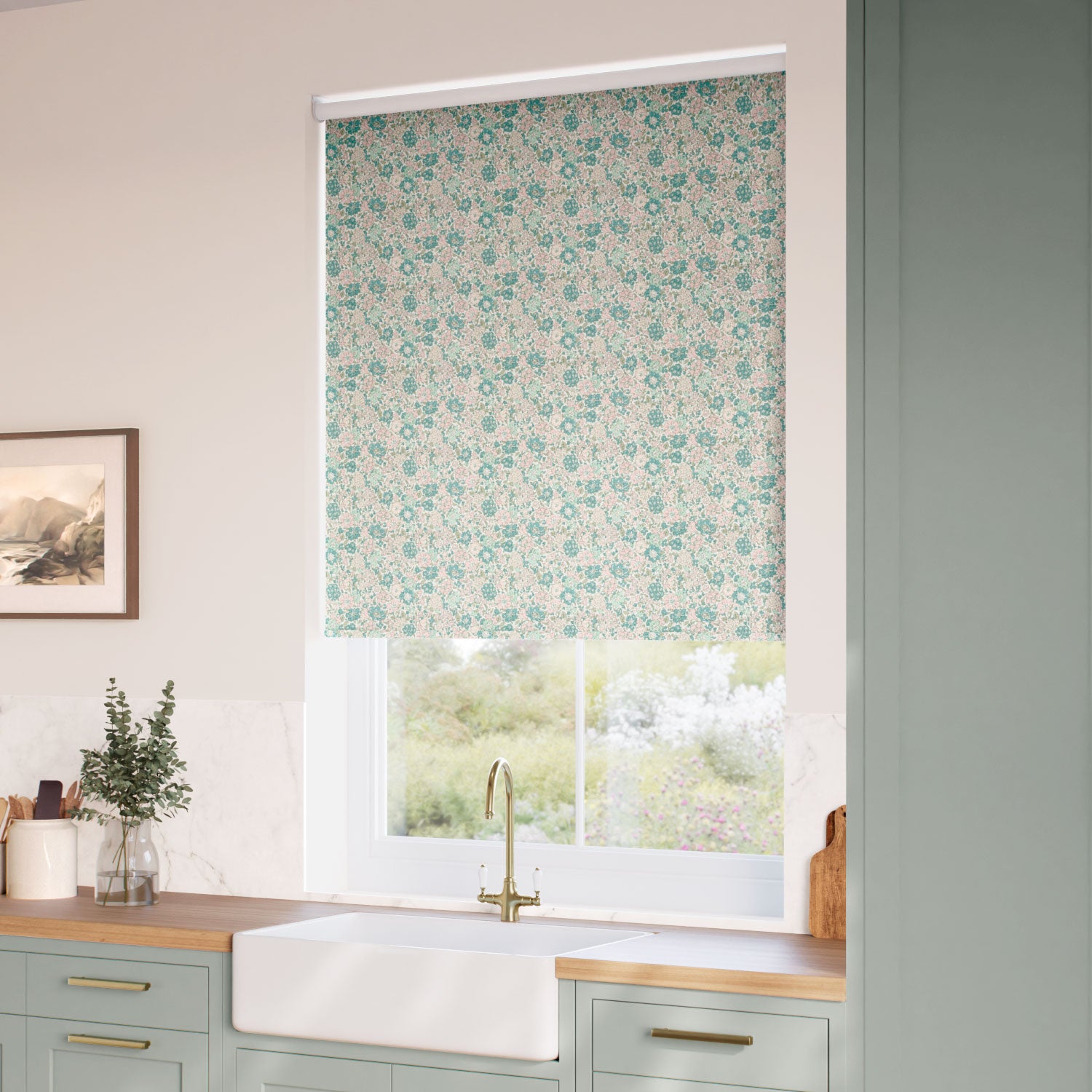 ColorizedZoom Glen Lyon Basil Roller Blind 5368