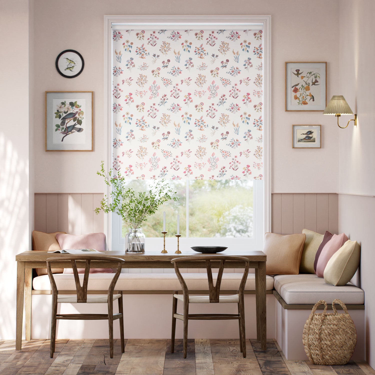 Colorized Shepherdly Meadow Ivory Roller Blind