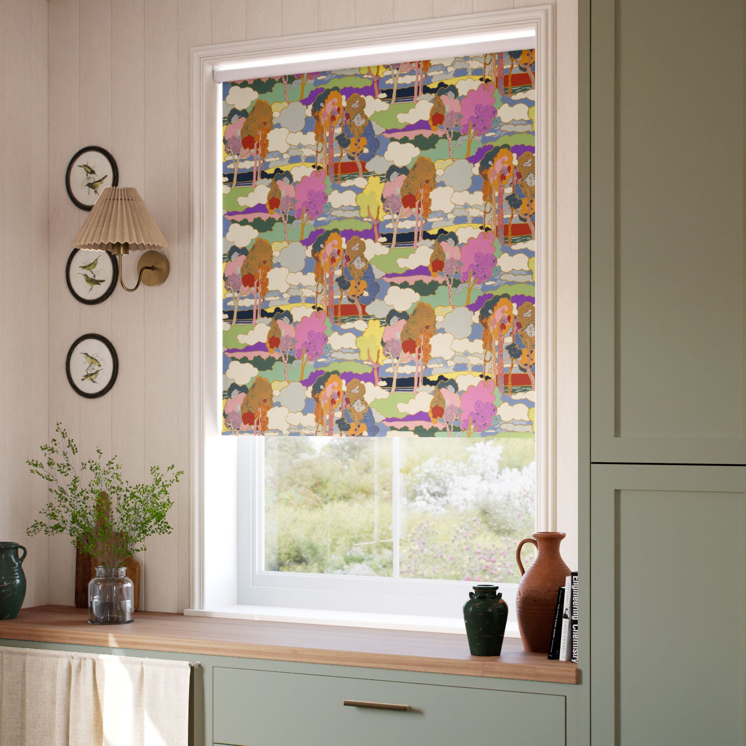 ColorizedZoom Twist2Go Prospect Road Dusk Roller Blind 5407