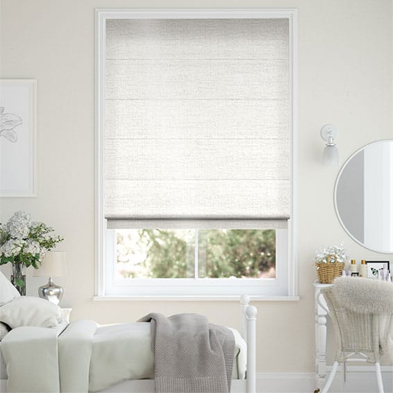 Colorized Versailles Snowdrop Roman Blind 6634