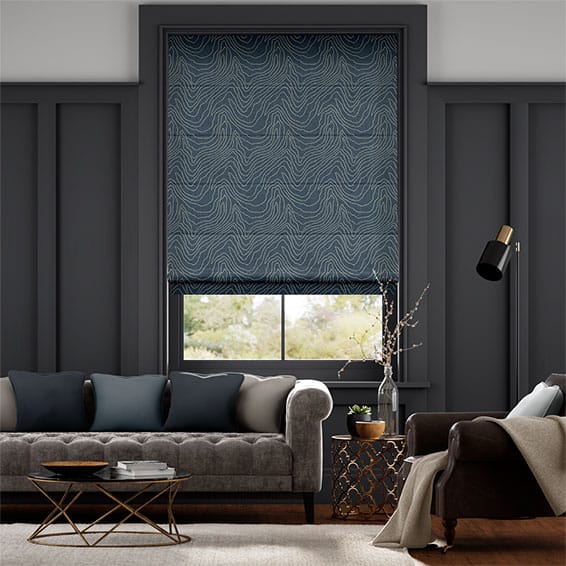 Colorized Formation Moonlight Roman Blind 6635