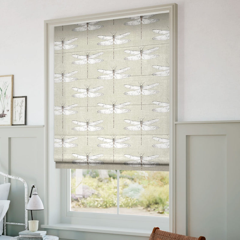 ColorizedZoom Demoiselle Dragonfly Stone Roman Blind 6649