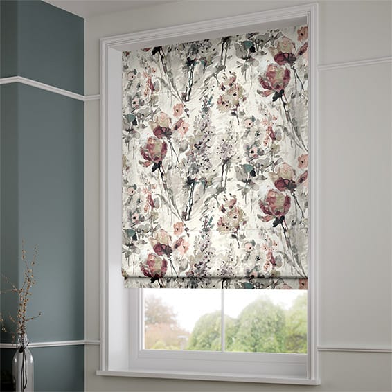 ColorizedZoom Foxglove Linen Rose Blush Roman Blind