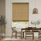 Colorized Paleo Linen Mustard  Roman Blind