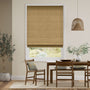 Colorized Paleo Linen Mustard  Roman Blind