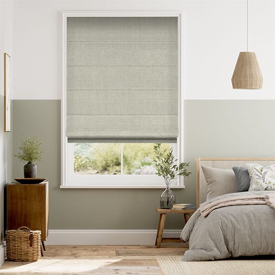 Colorized Paleo Linen Biscotti Roman Blind 8742