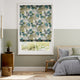 Colorized Blakely Linen Vintage Cyan Spring Roman Blind 6685