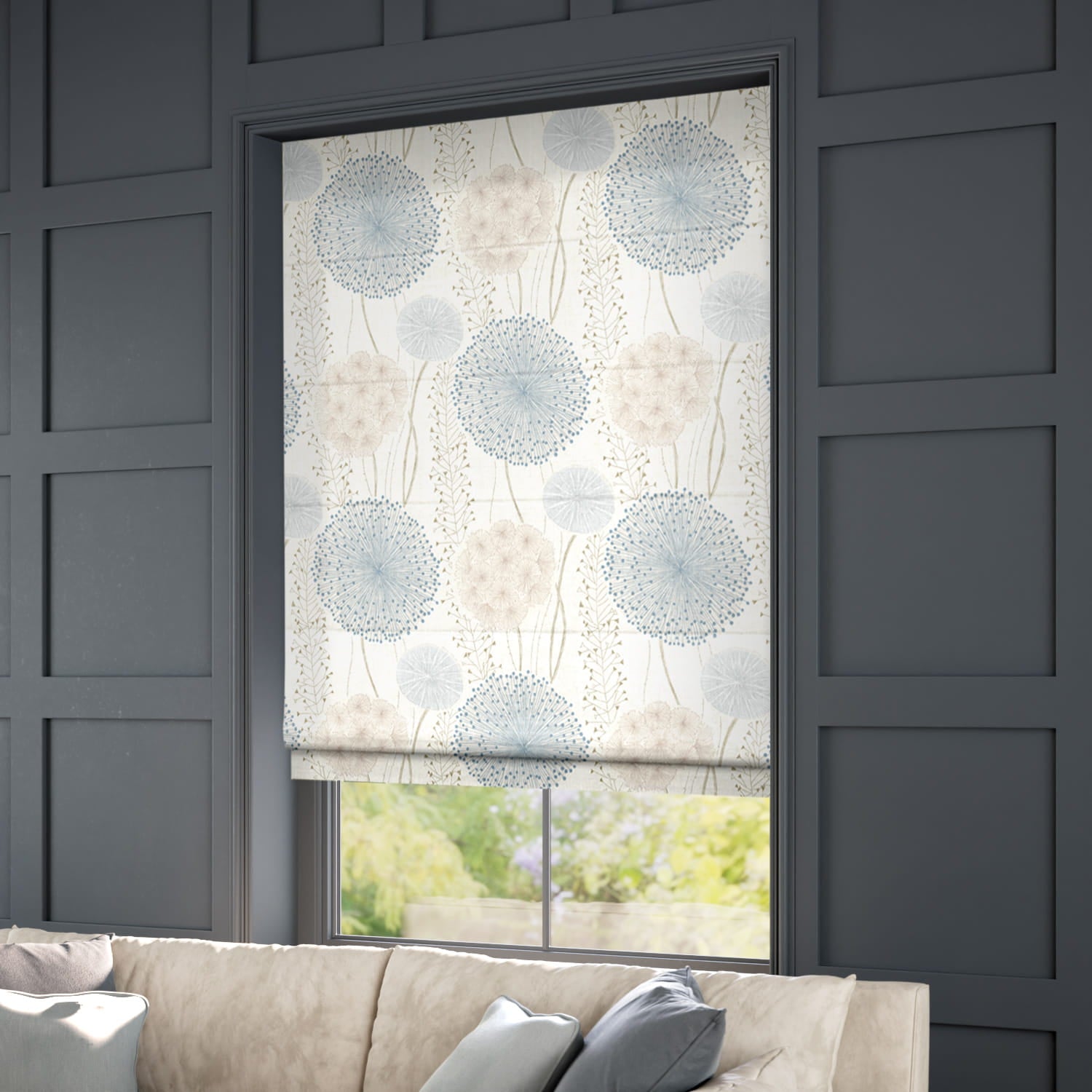ColorizedZoom Gardenia Blush Cloud  Roman Blind 6690