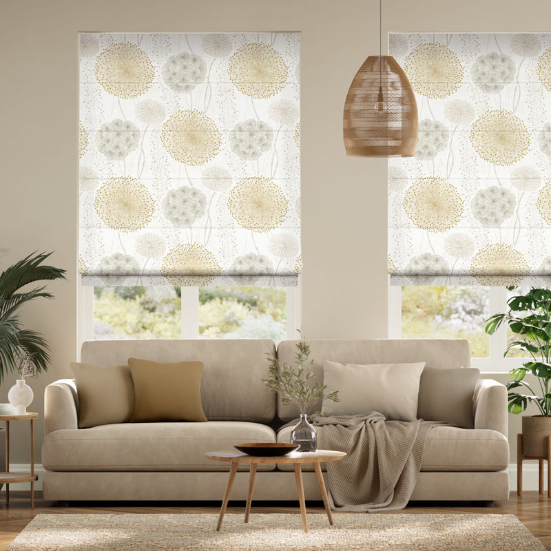Colorized Gardenia Sand  Roman Blind 6693