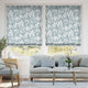 Colorized Madelyn Linen Blue Mist Roman Blind 6694