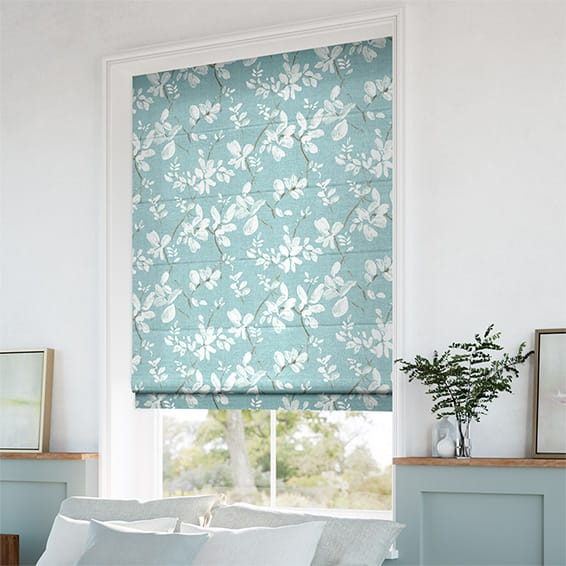 ColorizedZoom Madelyn Linen Duck Egg Roman Blind 6696