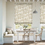 Colorized Madelyn Linen Chalk White Roman Blind