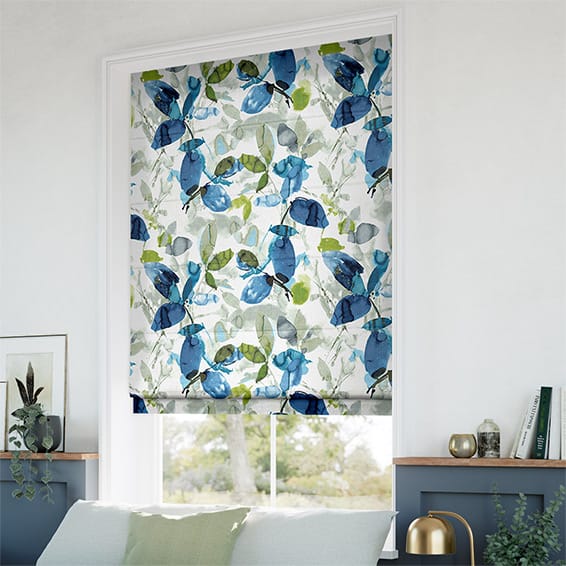 ColorizedZoom Hadley Linen Ocean Roman Blind 6708