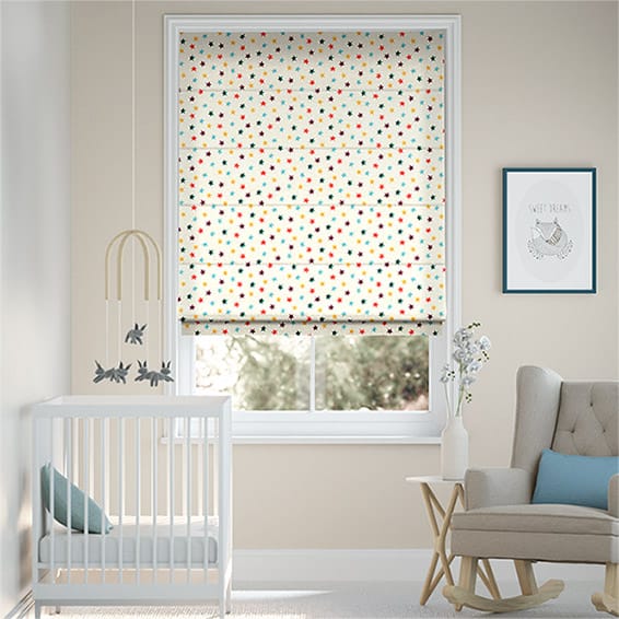 Colorized Starry Skies Multi Brights Roman Blind 6713