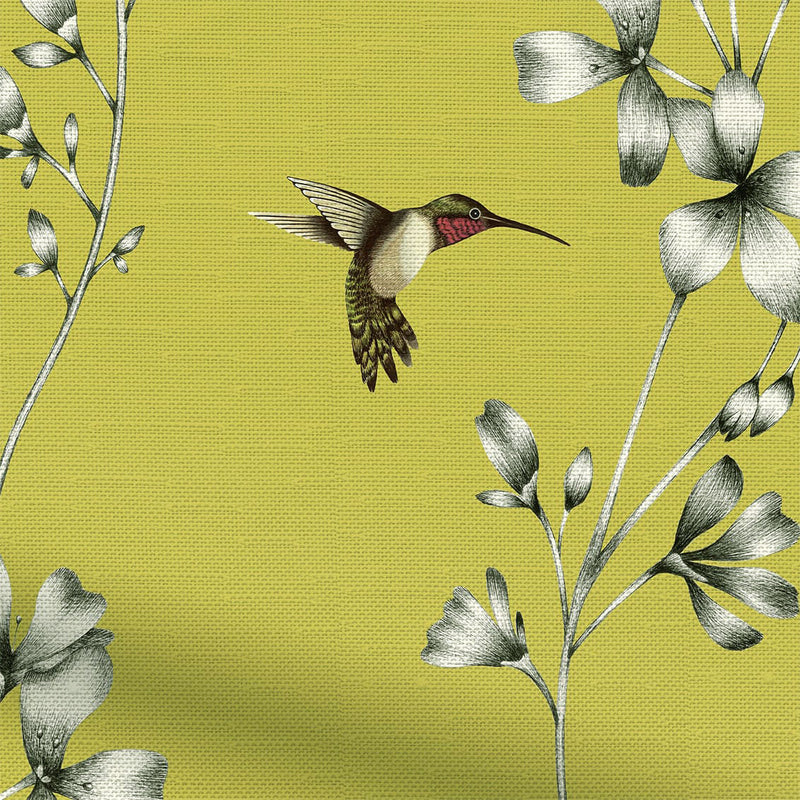 ColorizedFabricZoom Amazilia Lime Roman Blind 8974