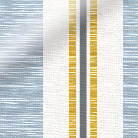 ColorizedPLA Truro Stripe Coastal Blue Roman Blind