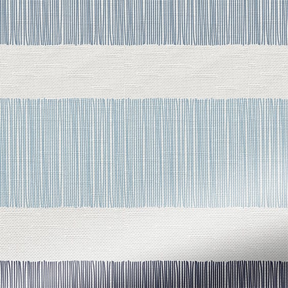 ColorizedPLA Cardigan Stripe Blue Horizon Roman Blind