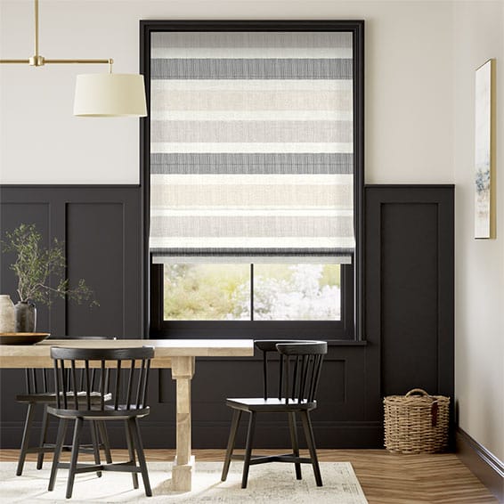 Colorized Cardigan Stripe Stone Roman Blind 6725