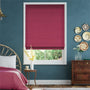 Colorized Bijou Linen Magenta  Roman Blind