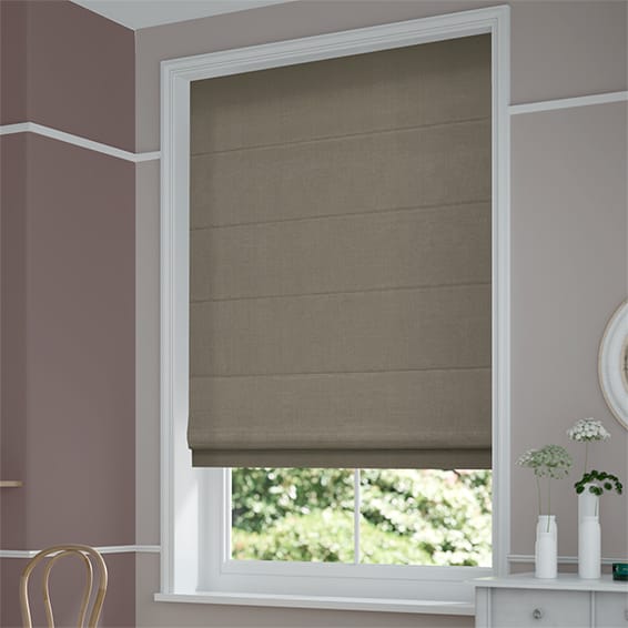ColorizedZoom Bijou Linen Taupe  Roman Blind 6737